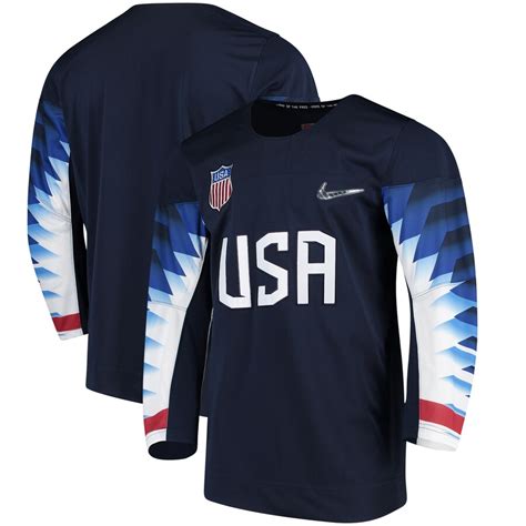 usa hockey nike 2018 olympic replica jersey|usa hockey jerseys official.